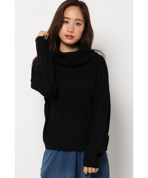 VENCEEXCHANGE（ヴァンスエクスチェンジ）の「アクリル畦オフタートルニット           （ニット/セーター・レディース・オフホワイト/グレー/ライトブラウン/ブラック・MEDIUM）」の3枚目の写真