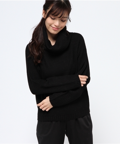 VENCEEXCHANGE（ヴァンスエクスチェンジ）の「アクリル畦オフタートルニット           （ニット/セーター・レディース・オフホワイト/グレー/ライトブラウン/ブラック・MEDIUM）」の15枚目の写真