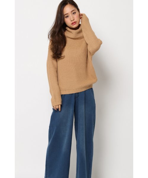 VENCEEXCHANGE（ヴァンスエクスチェンジ）の「アクリル畦オフタートルニット           （ニット/セーター・レディース・オフホワイト/グレー/ライトブラウン/ブラック・MEDIUM）」の10枚目の写真