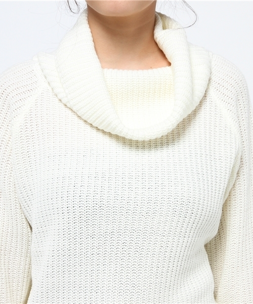 VENCEEXCHANGE（ヴァンスエクスチェンジ）の「アクリル畦オフタートルニット           （ニット/セーター・レディース・オフホワイト/グレー/ライトブラウン/ブラック・MEDIUM）」の8枚目の写真