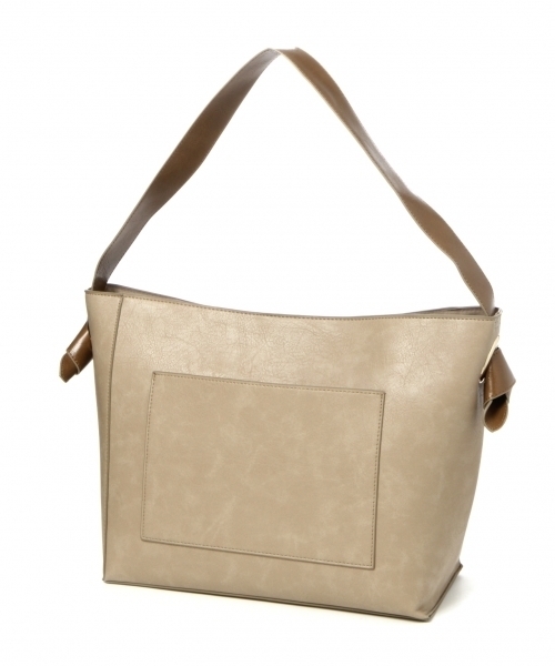 LEPSIM(レプシィム)の「ムスビハンドルトートバッグ 743260(トートバッグ・レディース・ブラック/ライトベージュ・ONE SIZE)」の4枚目の写真