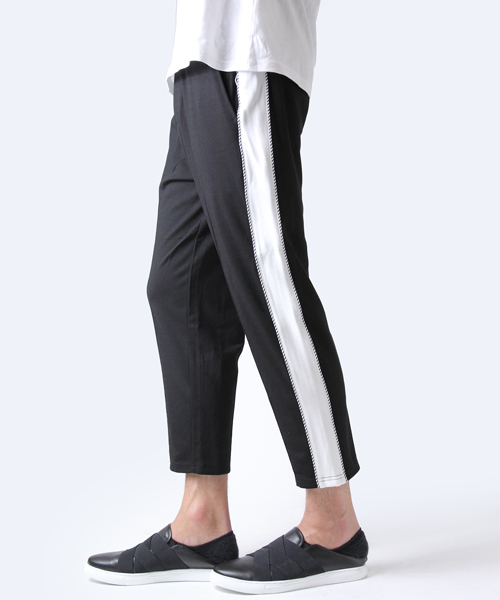JACKROSE（ジャックローズ）の「サイドラインアンクルカットトラックパンツ（その他パンツ・メンズ・ブラック×ホワイト・L/M）」の8枚目の写真