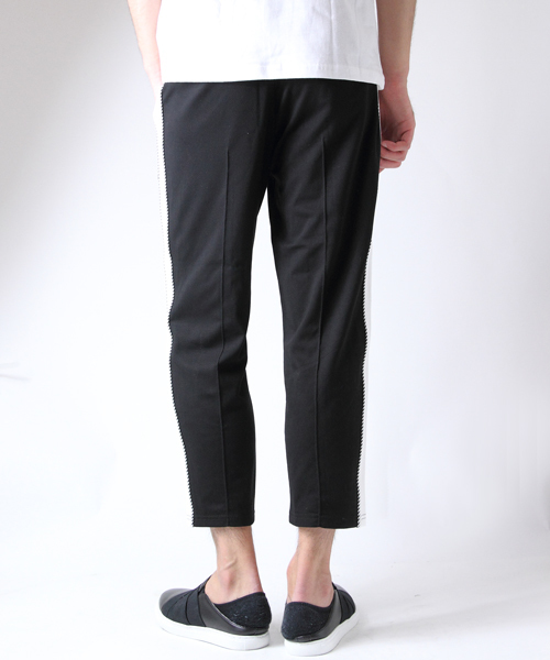 JACKROSE（ジャックローズ）の「サイドラインアンクルカットトラックパンツ（その他パンツ・メンズ・ブラック×ホワイト・L/M）」の9枚目の写真