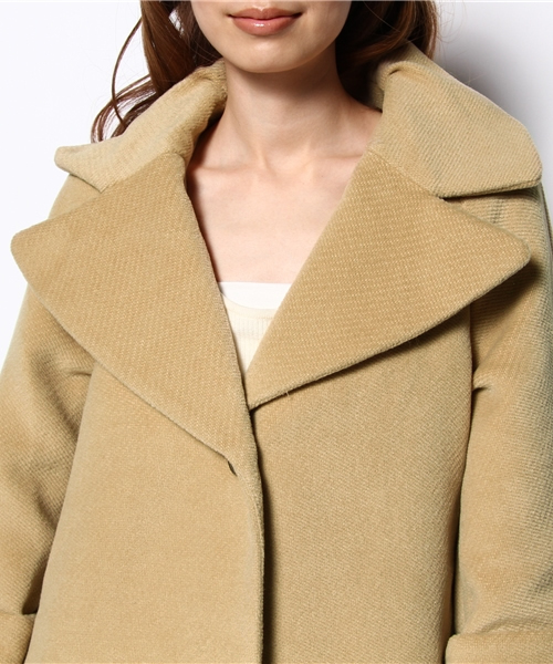 NANO universe（ナノユニバース）の「カルゼビーバーAラインコート（その他アウター・レディース・キャメル/カーキ/ブラック・FREE）」の10枚目の写真