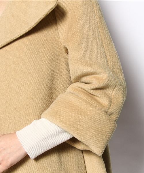 NANO universe（ナノユニバース）の「カルゼビーバーAラインコート（その他アウター・レディース・キャメル/カーキ/ブラック・FREE）」の11枚目の写真