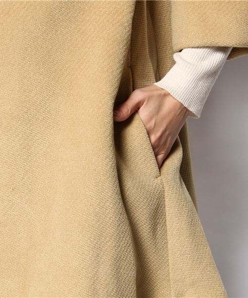 NANO universe（ナノユニバース）の「カルゼビーバーAラインコート（その他アウター・レディース・キャメル/カーキ/ブラック・FREE）」の12枚目の写真