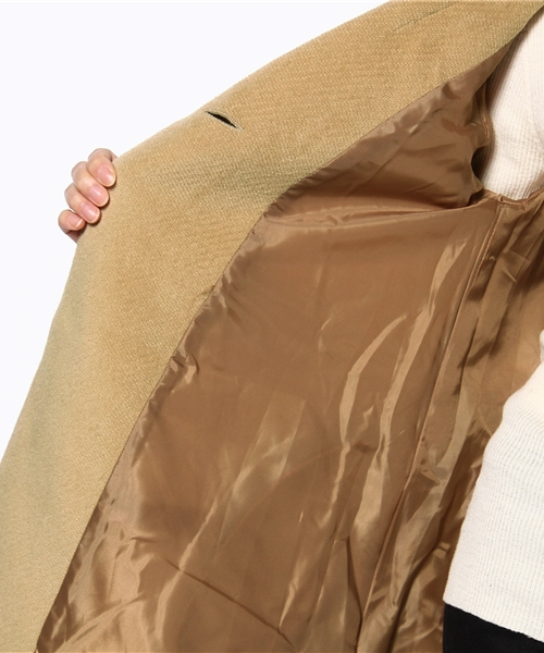 NANO universe（ナノユニバース）の「カルゼビーバーAラインコート（その他アウター・レディース・キャメル/カーキ/ブラック・FREE）」の14枚目の写真