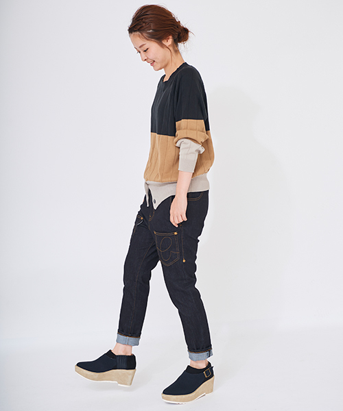 mercibeaucoup,(メルシーボークー)の「B:トタンイロニット(ニット/セーター・レディース・ホワイト/ブラック/グレー/ネイビー・01)」の9枚目の写真