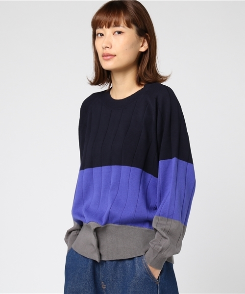 mercibeaucoup,(メルシーボークー)の「B:トタンイロニット(ニット/セーター・レディース・ホワイト/ブラック/グレー/ネイビー・01)」の20枚目の写真