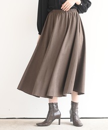 ツイルピーチ起毛ロングスカート