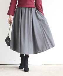 ツイルピーチ起毛ロングスカート