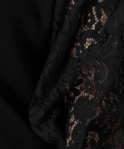 Andemiu（アンデミュウ）の「ソデレースニットプルオーバー769080（ニット/セーター・レディース・ブラウン/グレー/ブラック・FREE）」の14枚目の写真