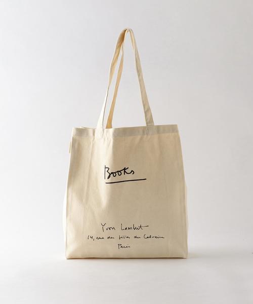 Steven Alan（スティーブンアラン）の「＜Yvon Lambert＞ BOOK BAG/ﾄｰﾄﾊﾞｯｸﾞ（トートバッグ・メンズ・ブラック/ホワイト・FREE）」の2枚目の写真