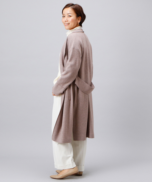 RIVE DROITE（リヴドロワ）の「ウールブークレコート（その他アウター・レディース・ブラック/ライトグレー/ピンク・FREE）」の17枚目の写真