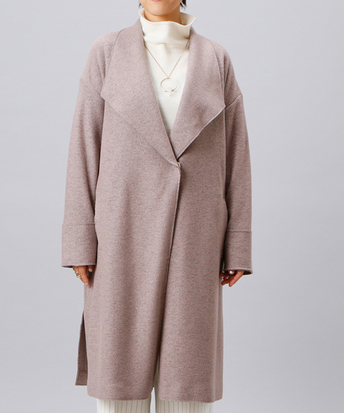 RIVE DROITE（リヴドロワ）の「ウールブークレコート（その他アウター・レディース・ブラック/ライトグレー/ピンク・FREE）」の12枚目の写真