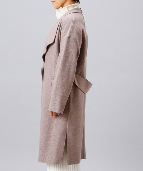 RIVE DROITE（リヴドロワ）の「ウールブークレコート（その他アウター・レディース・ブラック/ライトグレー/ピンク・FREE）」の8枚目の写真