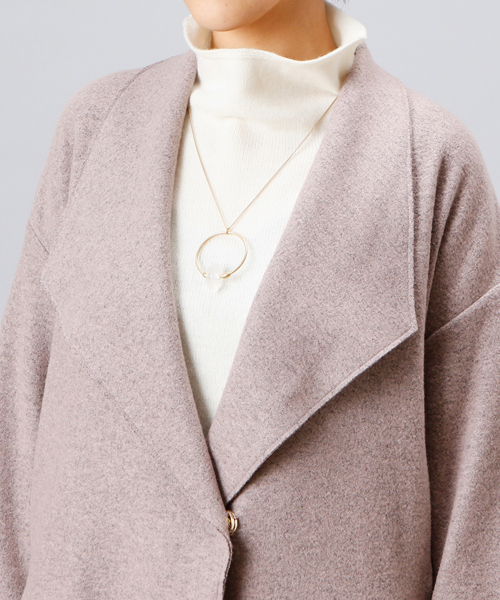 RIVE DROITE（リヴドロワ）の「ウールブークレコート（その他アウター・レディース・ブラック/ライトグレー/ピンク・FREE）」の7枚目の写真