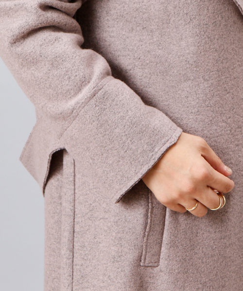 RIVE DROITE（リヴドロワ）の「ウールブークレコート（その他アウター・レディース・ブラック/ライトグレー/ピンク・FREE）」の11枚目の写真