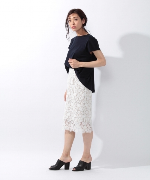 laboratory work（ラボラトリーワーク）の「チュールレースタイトスカート（スカート・レディース・ホワイト/ブラック/グリーン・MEDIUM）」の17枚目の写真