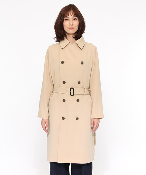 LAKOLE(ラコレ)の「ドレーピートレンチコート / LAKOLE(トレンチコート・レディース・ライトベージュ・SMALL/MEDIUM)」の7枚目の写真