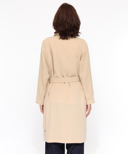 LAKOLE(ラコレ)の「ドレーピートレンチコート / LAKOLE(トレンチコート・レディース・ライトベージュ・SMALL/MEDIUM)」の4枚目の写真
