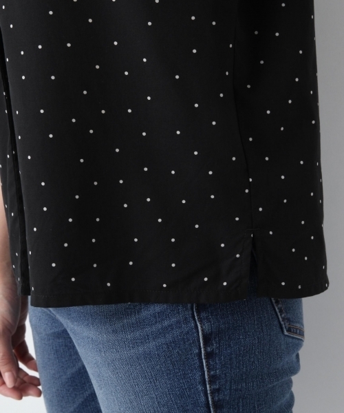 LEPSIM(レプシィム)の「カイキンスキッパーガラシャツ 784585(シャツ/ブラウス・レディース・ネイビー/イエロー/ドット・FREE)」の15枚目の写真