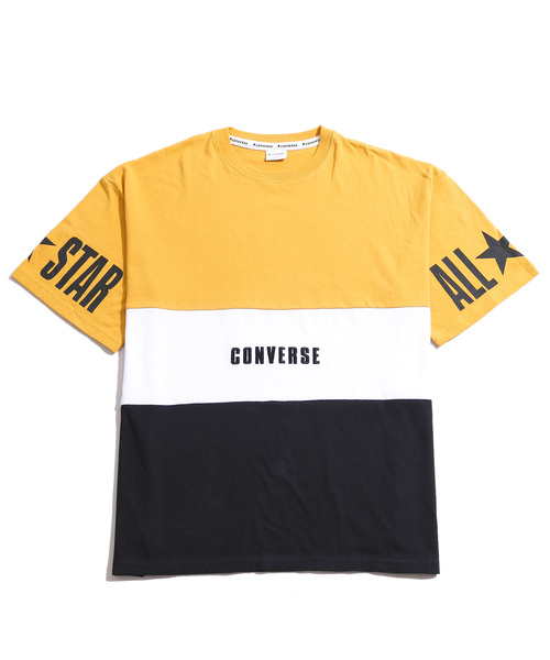 CONVERSE(コンバース)の「∴WEGO/CONVERSE別注切替Tシャツ(Tシャツ/カットソー・メンズ・ライトピンク/マスタード/ホワイト/トリコロール・MEDIUM/LARGE)」の22枚目の写真