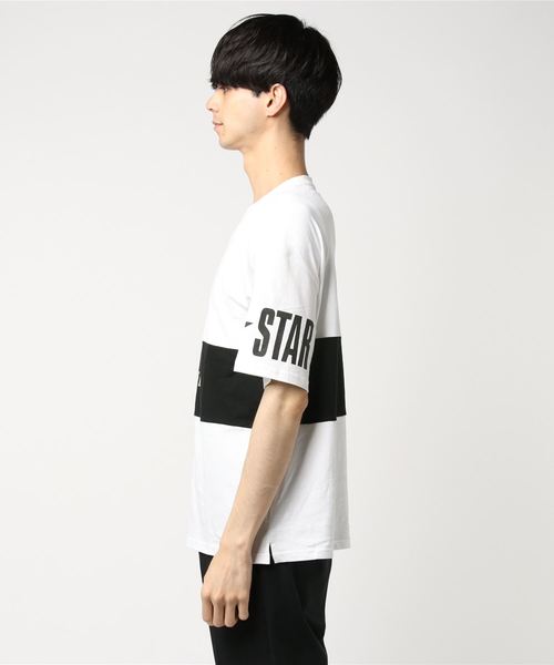 CONVERSE(コンバース)の「∴WEGO/CONVERSE別注切替Tシャツ(Tシャツ/カットソー・メンズ・ライトピンク/マスタード/ホワイト/トリコロール・MEDIUM/LARGE)」の7枚目の写真