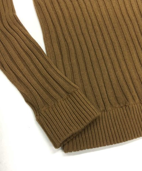 A.S.M（エーエスエム）の「コットンリブ編みタートルネックセーター（ニット/セーター・メンズ・チャコールグレー/ブラック/レッド/オフホワイト/カーキ/ワインレッド/杢グレー/キャメル・48/50）」の13枚目の写真