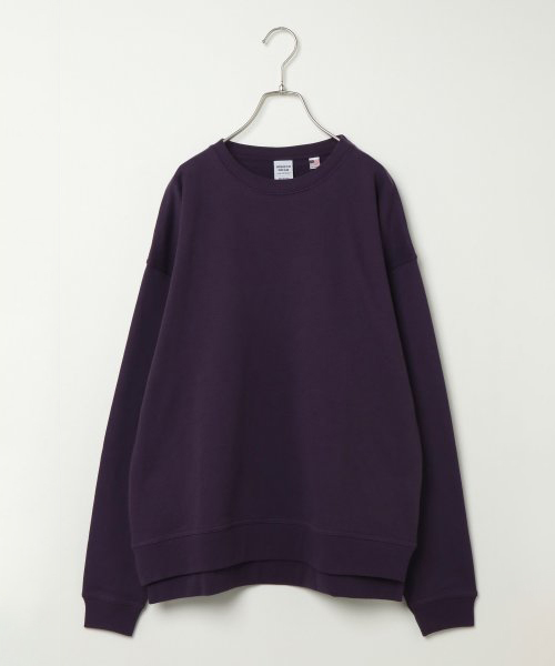VENCEEXCHANGE（ヴァンスエクスチェンジ）の「WEB限定 USAコットンワイドシルエットプルオーバー（スウェット・メンズ・ホワイト/ブラック/パープル/ブラウン/ピンク/オレンジ/ワインレッド・LL/M/L）」の4枚目の写真