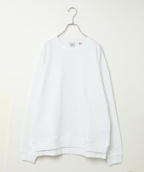 VENCEEXCHANGE（ヴァンスエクスチェンジ）の「WEB限定 USAコットンワイドシルエットプルオーバー（スウェット・メンズ・ホワイト/ブラック/パープル/ブラウン/ピンク/オレンジ/ワインレッド・LL/M/L）」の2枚目の写真