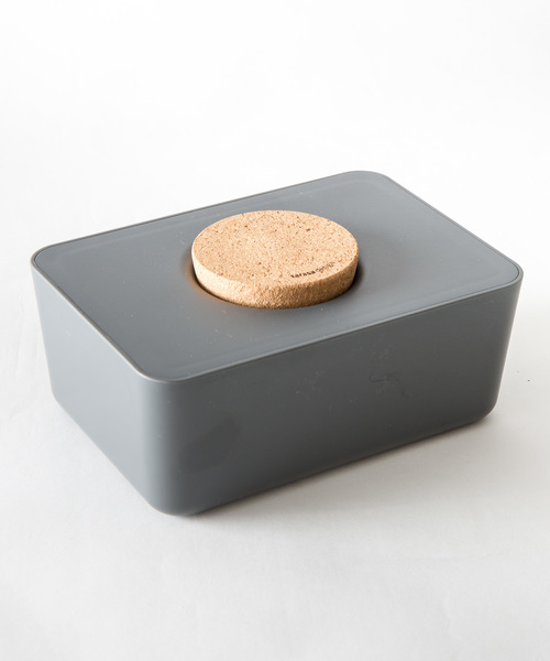sarasa design(サラサデザイン)の「b2c ウェットティッシュホルダー コルク蓋(おむつ用品/おむつポーチ・レディース・ホワイト/チャコールグレー/ライトグレー/ブラック・ONE SIZE)」の10枚目の写真