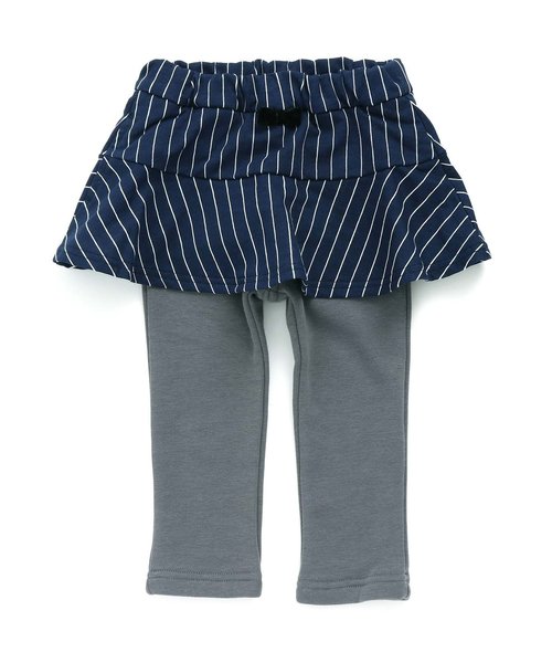 apres les cours（アプレレクール）の「裏シャギースカッツ（スカート・キッズ・ネイビー/グレー/グリーン・90/80/120/130/140/110/100）」の3枚目の写真