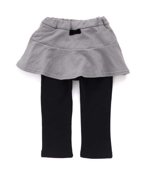 apres les cours（アプレレクール）の「裏シャギースカッツ（スカート・キッズ・ネイビー/グレー/グリーン・90/80/120/130/140/110/100）」の2枚目の写真
