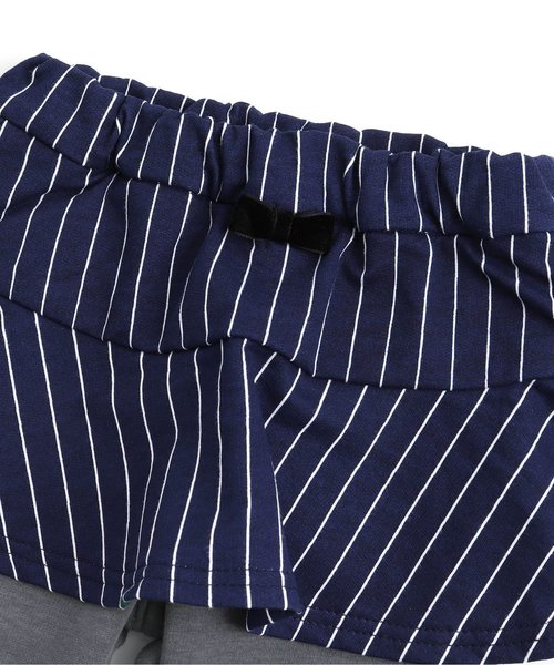 apres les cours（アプレレクール）の「裏シャギースカッツ（スカート・キッズ・ネイビー/グレー/グリーン・90/80/120/130/140/110/100）」の4枚目の写真