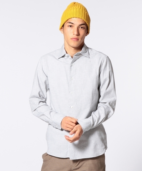 UNITED ARROWS（ユナイテッドアローズ）の「UA コットンフラノシャツ（mg1311uB)  ◆（シャツ/ブラウス・メンズ・ホワイト/グレー/ライトブルー/ネイビー/ロイヤルブルー・X-SMALL/SMALL/MEDIUM/LARGE/X-LARGE）」の3枚目の写真