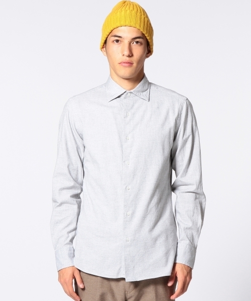 UNITED ARROWS（ユナイテッドアローズ）の「UA コットンフラノシャツ（mg1311uB)  ◆（シャツ/ブラウス・メンズ・ホワイト/グレー/ライトブルー/ネイビー/ロイヤルブルー・X-SMALL/SMALL/MEDIUM/LARGE/X-LARGE）」の6枚目の写真