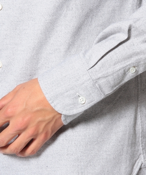 UNITED ARROWS（ユナイテッドアローズ）の「UA コットンフラノシャツ（mg1311uB)  ◆（シャツ/ブラウス・メンズ・ホワイト/グレー/ライトブルー/ネイビー/ロイヤルブルー・X-SMALL/SMALL/MEDIUM/LARGE/X-LARGE）」の10枚目の写真