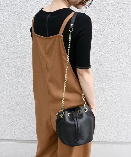 美品『MARCO BIANCHINI』巾着 2WAY チェーン ショルダーバッグ MARCO BIANCHINI - 美品『MARCO BIANCHINI』巾着 2WAY チェーン
