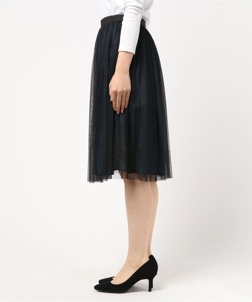 リバーシブルチュールスカート