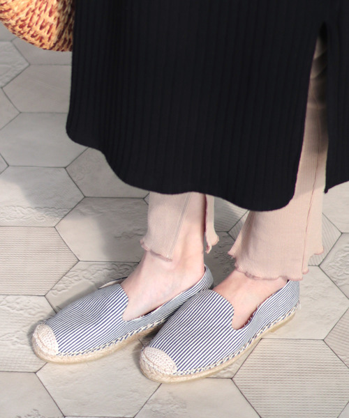 RiiiKa(リーカ)の「ジュートスリッポン【RiiiKa/リーカ】(スリッポン・レディース・ブラック/シルバー/レオパード/ストライプ/ドット/グレー/キャメル/ホワイト系その他/ブラック系その他/ブルーグレー/シルバー系その他/ブラック系その他2/グレー系その他/アイボリー/ブラック×ホワイト/ホワイト系その他2・LL/S/M/L)」の15枚目の写真