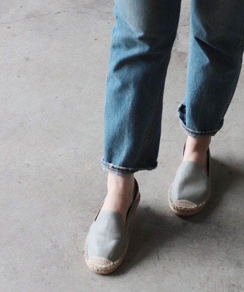 RiiiKa(リーカ)の「ジュートスリッポン【RiiiKa/リーカ】(スリッポン・レディース・ブラック/シルバー/レオパード/ストライプ/ドット/グレー/キャメル/ホワイト系その他/ブラック系その他/ブルーグレー/シルバー系その他/ブラック系その他2/グレー系その他/アイボリー/ブラック×ホワイト/ホワイト系その他2・LL/S/M/L)」の9枚目の写真