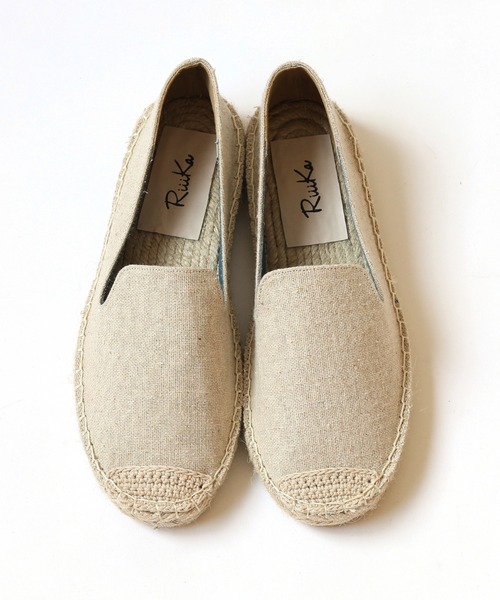 RiiiKa(リーカ)の「ジュートスリッポン【RiiiKa/リーカ】(スリッポン・レディース・ブラック/シルバー/レオパード/ストライプ/ドット/グレー/キャメル/ホワイト系その他/ブラック系その他/ブルーグレー/シルバー系その他/ブラック系その他2/グレー系その他/アイボリー/ブラック×ホワイト/ホワイト系その他2・LL/S/M/L)」の17枚目の写真