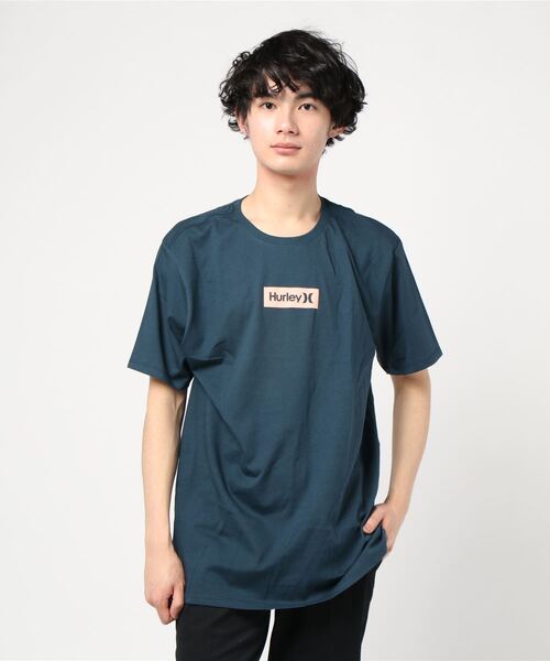 Hurley （ハーレー）の「M HRLY PRM OAO SMALL BOX TEE / ハーレー  ボックスロゴTシャツ  ユニセックス（Tシャツ/カットソー・メンズ・ブラック/ホワイト/ネイビー/オレンジ系その他/スモークグレー/ホワイト系その他/ブラック系その他・SMALL/MEDIUM/LARGE/X-LARGE）」の6枚目の写真