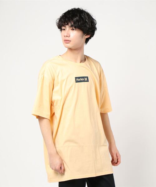 Hurley （ハーレー）の「M HRLY PRM OAO SMALL BOX TEE / ハーレー  ボックスロゴTシャツ  ユニセックス（Tシャツ/カットソー・メンズ・ブラック/ホワイト/ネイビー/オレンジ系その他/スモークグレー/ホワイト系その他/ブラック系その他・SMALL/MEDIUM/LARGE/X-LARGE）」の7枚目の写真