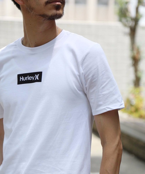 Hurley （ハーレー）の「M HRLY PRM OAO SMALL BOX TEE / ハーレー  ボックスロゴTシャツ  ユニセックス（Tシャツ/カットソー・メンズ・ブラック/ホワイト/ネイビー/オレンジ系その他/スモークグレー/ホワイト系その他/ブラック系その他・SMALL/MEDIUM/LARGE/X-LARGE）」の12枚目の写真