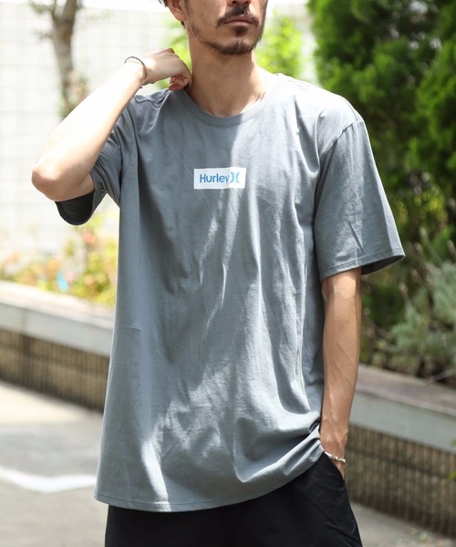 Hurley （ハーレー）の「M HRLY PRM OAO SMALL BOX TEE / ハーレー  ボックスロゴTシャツ  ユニセックス（Tシャツ/カットソー・メンズ・ブラック/ホワイト/ネイビー/オレンジ系その他/スモークグレー/ホワイト系その他/ブラック系その他・SMALL/MEDIUM/LARGE/X-LARGE）」の14枚目の写真