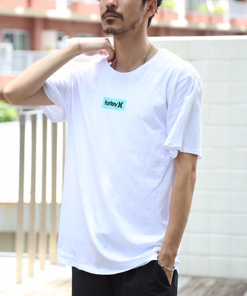 Hurley （ハーレー）の「M HRLY PRM OAO SMALL BOX TEE / ハーレー  ボックスロゴTシャツ  ユニセックス（Tシャツ/カットソー・メンズ・ブラック/ホワイト/ネイビー/オレンジ系その他/スモークグレー/ホワイト系その他/ブラック系その他・SMALL/MEDIUM/LARGE/X-LARGE）」の18枚目の写真