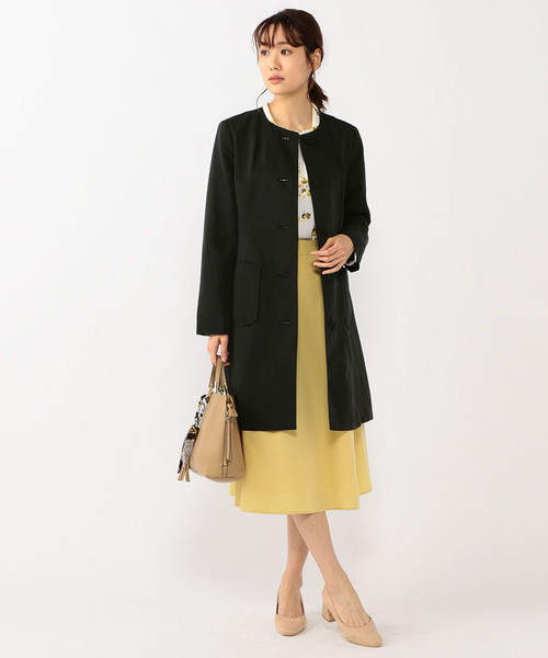 Petit Honfleur（プチオンフルール）の「花柄ロールネックブラウス（シャツ/ブラウス・レディース・ピンク/イエロー・11号/9号/13号）」の10枚目の写真