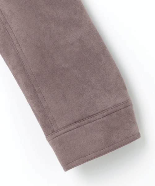 andme(アンドミー)の「フェイクスエードノーカラーライダースジャケット(ブルゾン・レディース・グレー系その他/ブラウン系その他/スミクロ/アイボリー・M/L)」の19枚目の写真